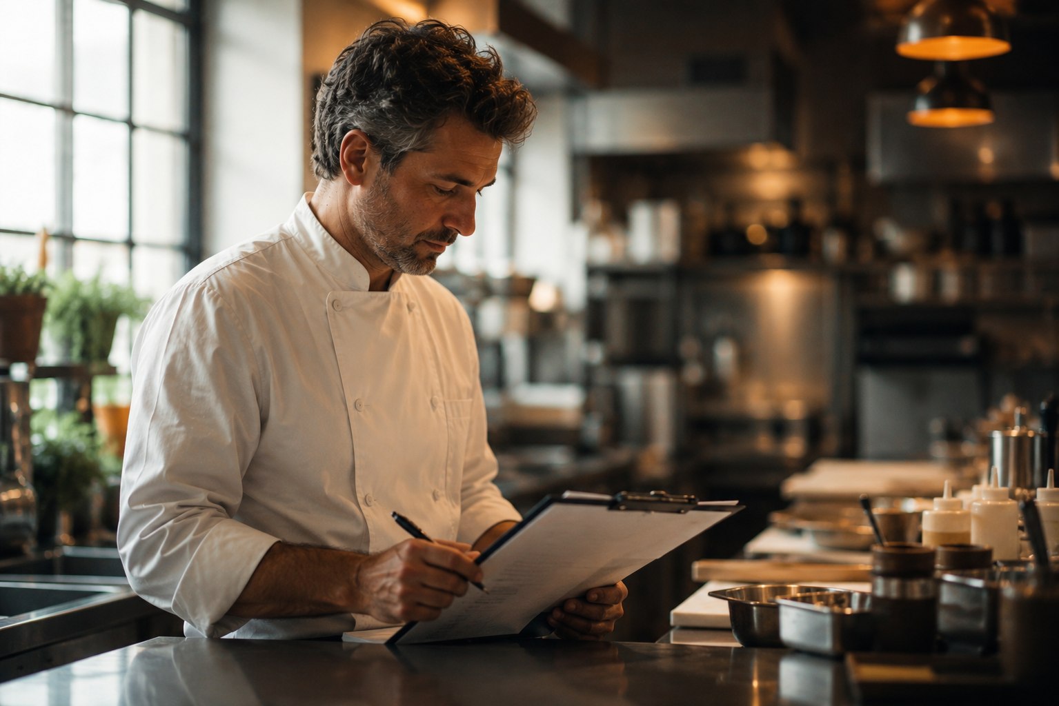 Chef checking documentation